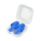 Ear Plugs : One Pair of Silicone Ear Plugs in Hard Shell Case. hearing Protection for raves, concerts, and festivals